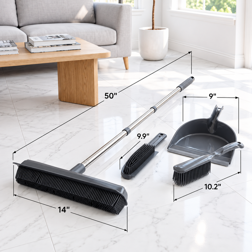 Pet Hair Cleaning Broom Set